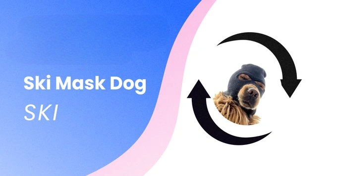 Ski Mask Dog, SKI, Meme Token, Base Chain