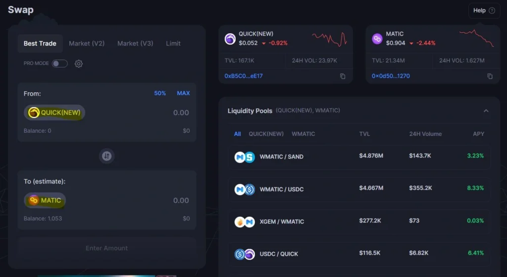 How to Use QuickSwap Exchange, How to Use QuickSwap, QuickSwap