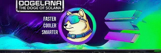 Dogelana, DGLN, Solana Meme Coin With NFT Gaming, Solana Meme Coin